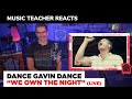 Music Teacher REACTS TO Dance Gavin Dance "We Own The Night" (Live) | MUSIC SHED EP 133