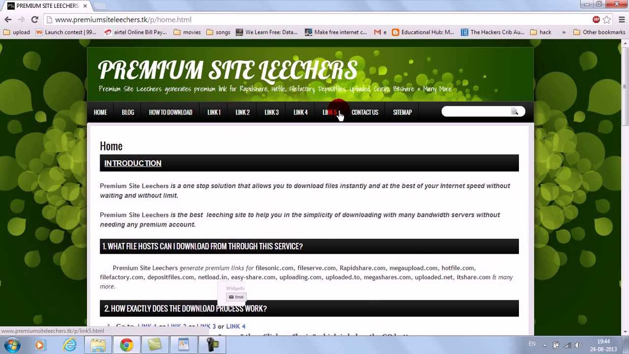 Update New how to download uploaded.net, rapidgator.net \u0026 Many more links from Premium Site Leechers