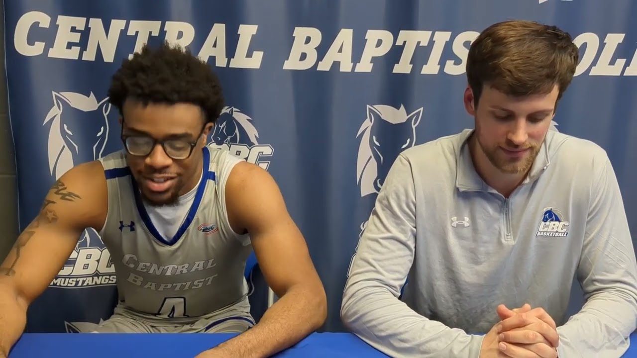 Men's Basketball Postgame - Savaughn Smith and Sam Kohnke - 2/8/25 vs. Harris-Stowe