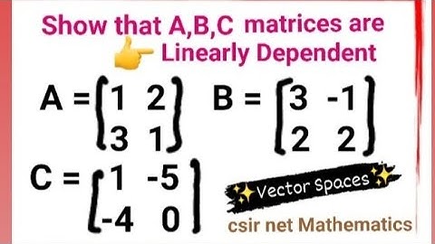 Vector Spaces in Linear Algebra |vector space csir net   #vectorspace #csirnetmathematics #csir