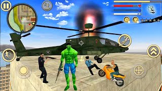 Hulk Rope Hero Vice Town Gangster Crime Simulator #1 - Android Gameplay screenshot 4