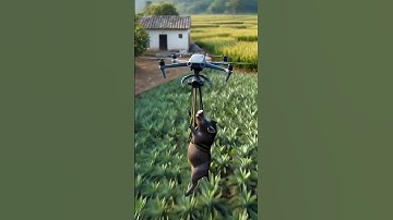 Smart farming drone captures wild boar in plantation!