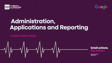 Administration, Applications and Reporting - Custom Admin Roles