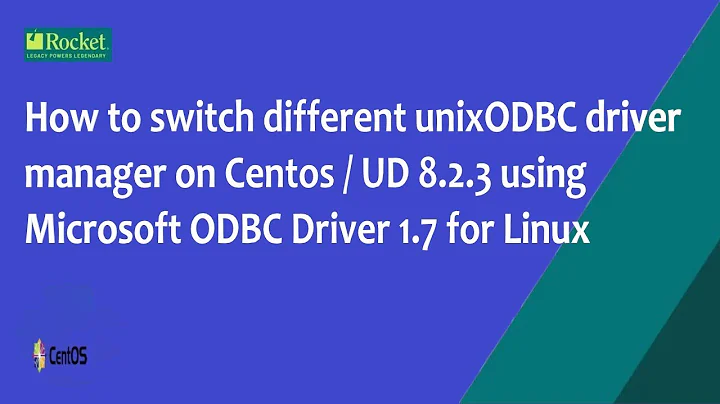 How to switch different unixODBC driver manager on Centos using Microsoft ODBC Driver 17 for Linux