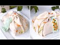 CÁCH LÀM GÓI XÔI HOA ĐẬU HÀN QUỐC | Bojagi cake wrapping cloth-shaped cake | LeeA. Cake