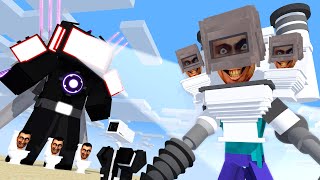 GIANT TV MAN vs SKIBIDI TOILET ROBOT - Minecraft Animation