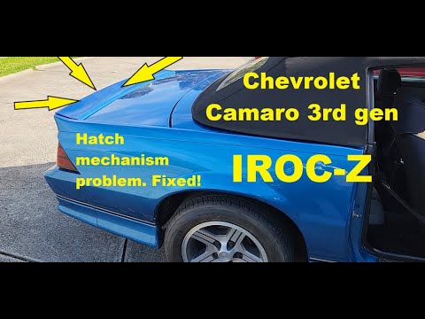 Chevrolet Camaro IROC-Z Hatch pull-down guides change