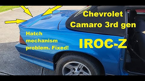 Chevrolet Camaro IROC-Z Hatch pull-down guides change
