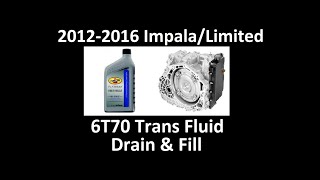 2012-2016 9th Gen Transmission Fluid Drain Fill