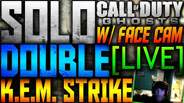 COD: Ghosts - *LIVE* SOLO DOUBLE KEM STRIKE w/ "FACE CAM"! (COD Ghosts Double KEM Strike)