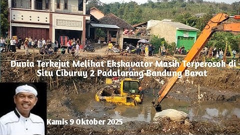 Ini Yang di Tunggu oleh Penonton Proses Evakuasi Beko Yg Terperosok di Situ Ciburuy 2 Padalarang 