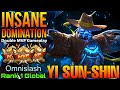 Insane domination yss double mvp gameplay  top 1 global yi sun shin by omnislash  mobile legends