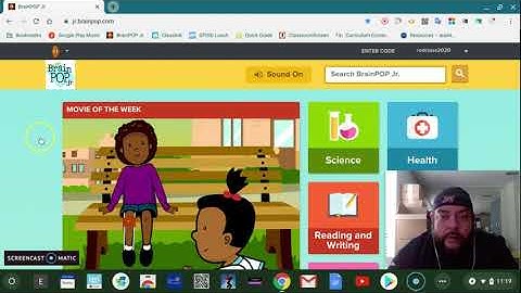 How to log on to Brain Pop Jr