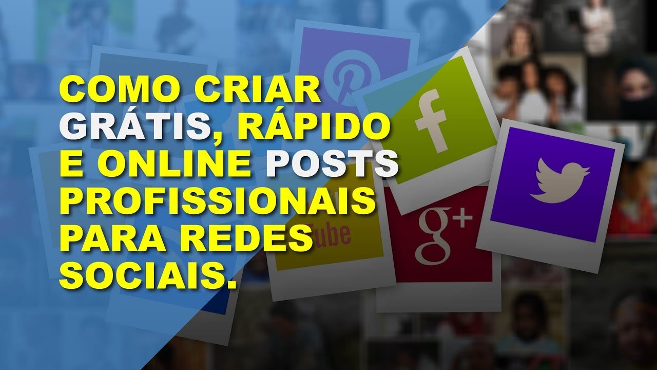 Como Criar Gr tis R pido E Online Posts Profissionais Para Redes Sociais YouTube
