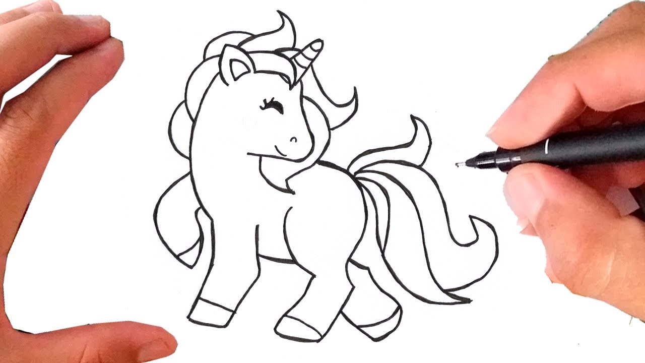 COMO Desenhar um UNICÓRNIO FÁCIL FÁCIL  Desenhos fáceis, Unicornio desenho,  Desenhos