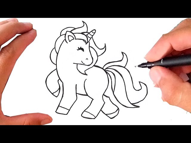 COMO DESENHAR UM UNICÓRNIO ✬ KAWAII 🦄 ✬ How to Draw 