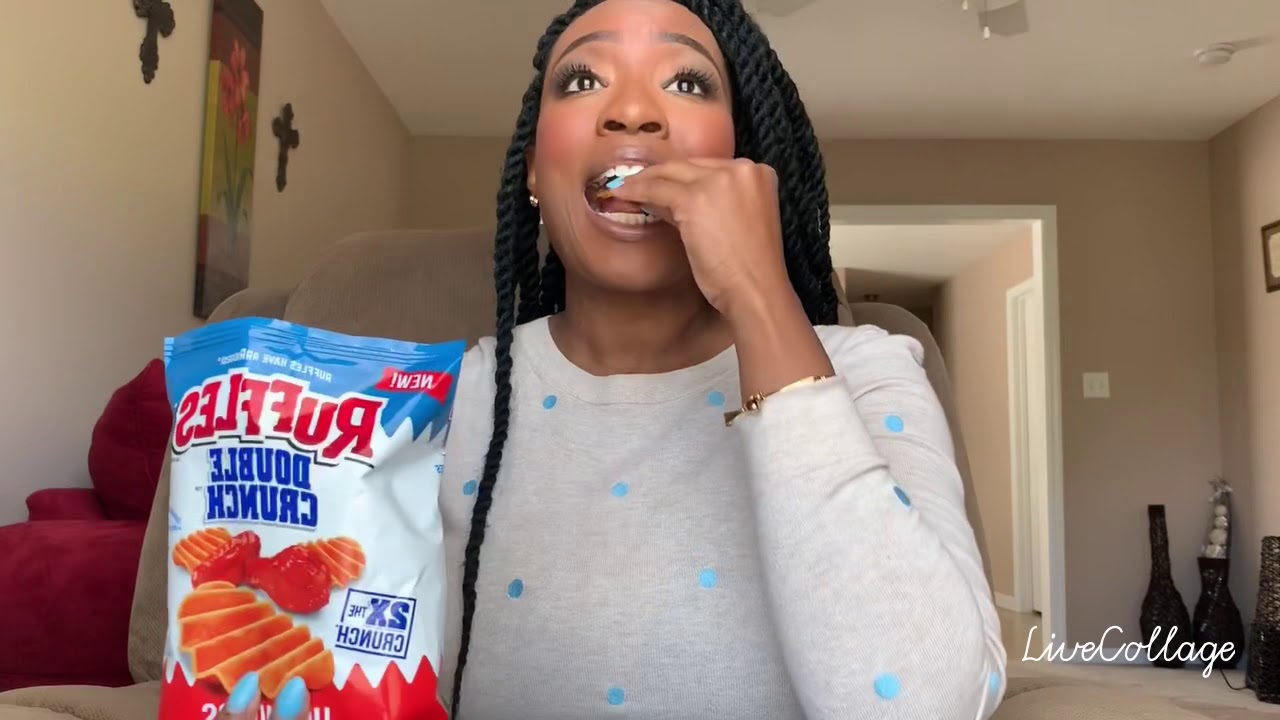 Double Crunch Ruffles Hot Wing flavor Review!!!! YouTube
