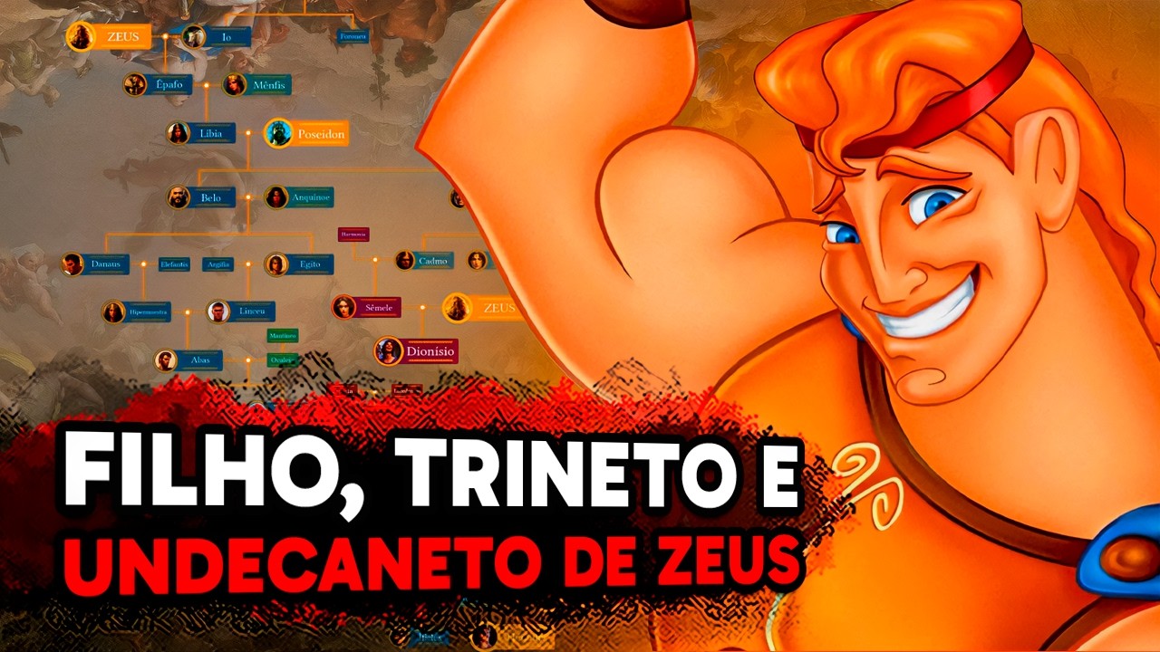 ÁRVORE GENEALÓGICA DOS DESCENDENTES DE ZEUS!