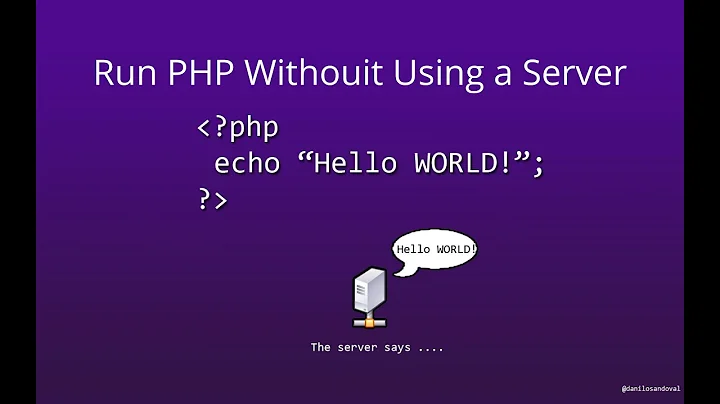 How to run php project without WAMP/LAMP/XAMPP/MAMP