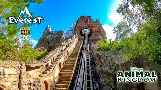 Expedition Everest Roller Coaster On Ride front Seat 4K POV Disney's Animal Kingdom 2023 10 28