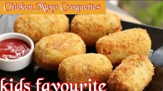 chicken mayo Croquettes recipe Croquettesrecipe #easysnackrecipe