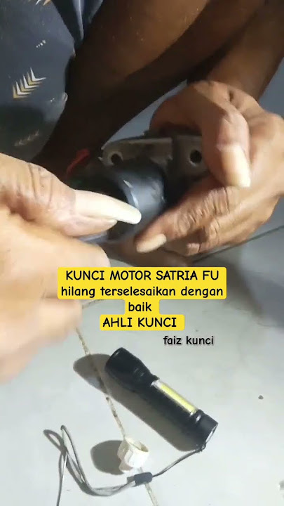 Kunci hilang motor satria Fu #ahlikunci #duplikatkunci #jasakuncipanggilan #kuncipembukarezeki