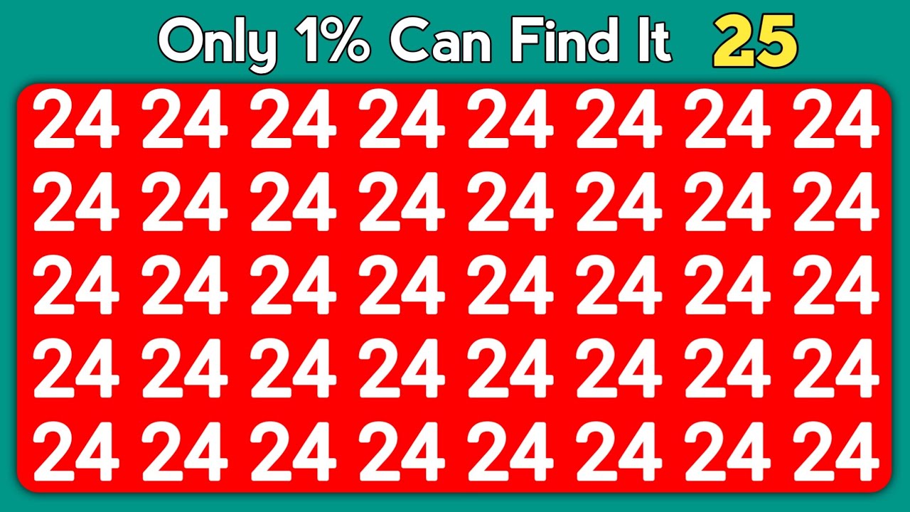 Find The Odd One Out | Test Your Eyes Power 👁💪 | Number and Letter Edition. 