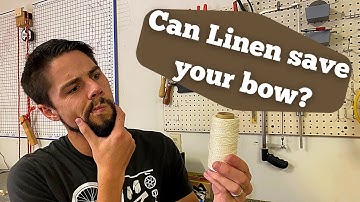 How to back a bow with Linen