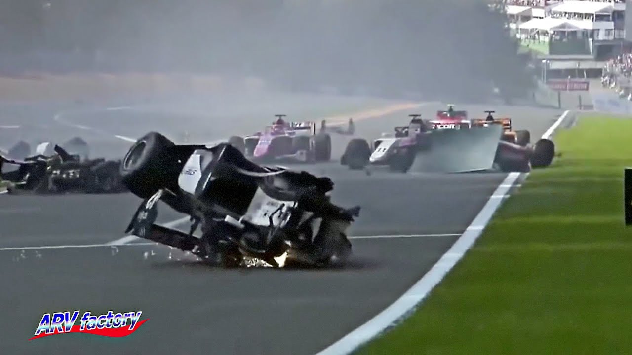 Anthoine Hubert Fatal Crash 2019 F2 Belgium Race 1