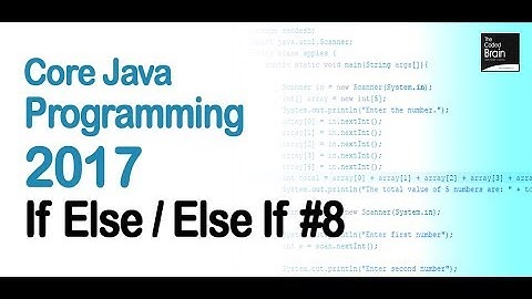 Core Java Programming 2017 If Else IF Statement #8