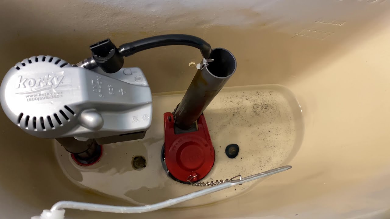 How to fix a toilet by changing out the flapper, fix a running toilet YouTube