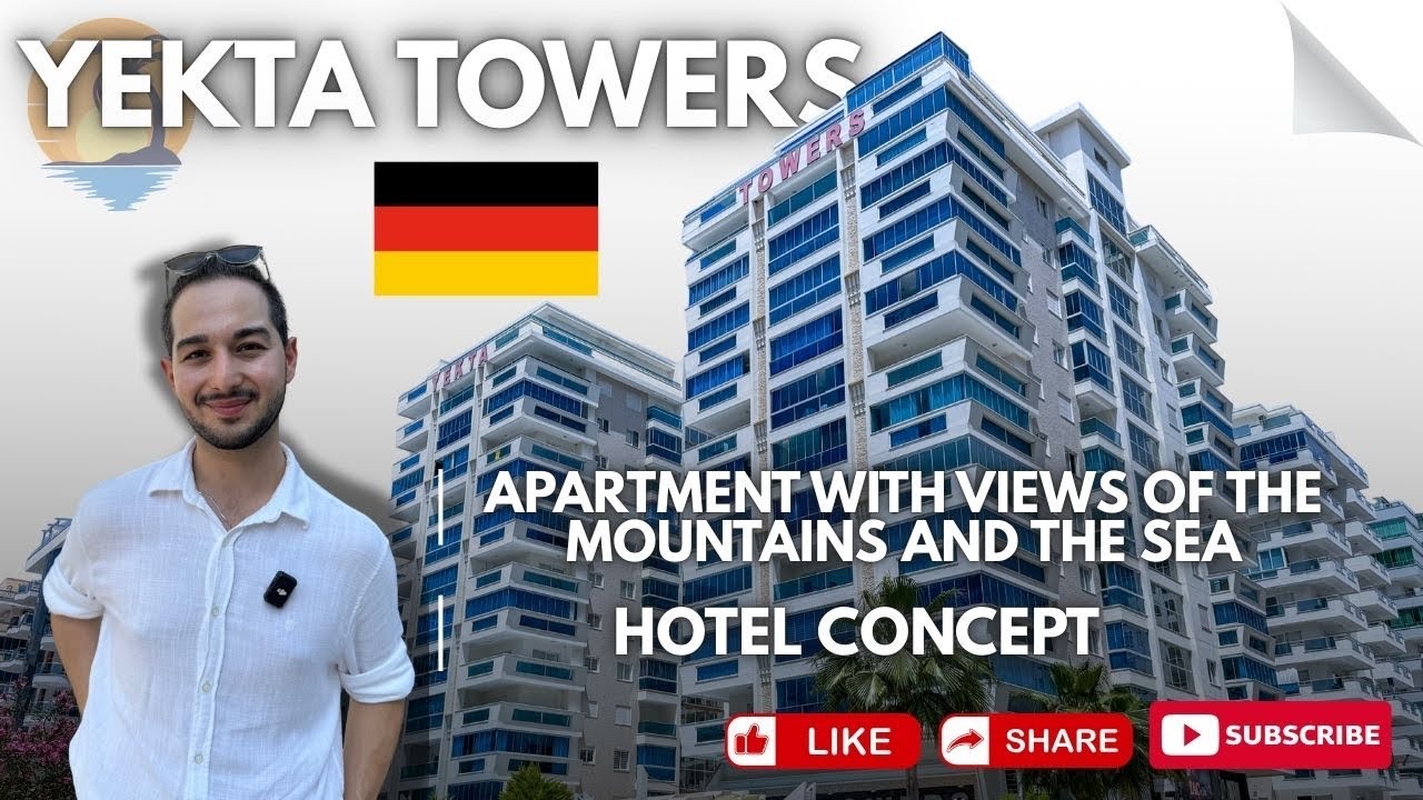 Alanya Mahmutlar – 1+1 Möblierte Wohnung 75 m² im Yekta Towers | Meer- & Bergblick | Felix Homes