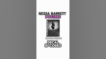 Nessa Barrett Poster Decal ID Codes 4 u!!💓 Roblox decal id codes (works  on all roblx games!)