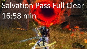 Gw2 [qT] Salvation Pass Full Clear 16:58 min