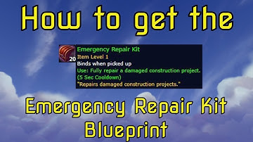 WoW BfA 8.2 How to get the Emergency Repair Kit Blueprint in Mechagon