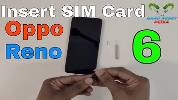 OPPO Reno6 5G Insert The SIM card