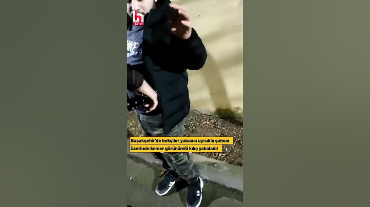 Başakşehir'de bekçiler yabancı uyruklu şahsın üzerinde kemer görünümlü kılıç yakaladı!