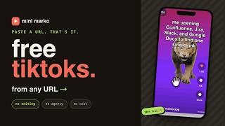 I Built a Free Tool That Makes TikToks From Any Company URL screenshot 2