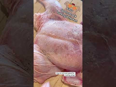 Spatchcock Turkey or Chicken - a perfect recipe for the holidays. #dinner #recipe #easy #doctor