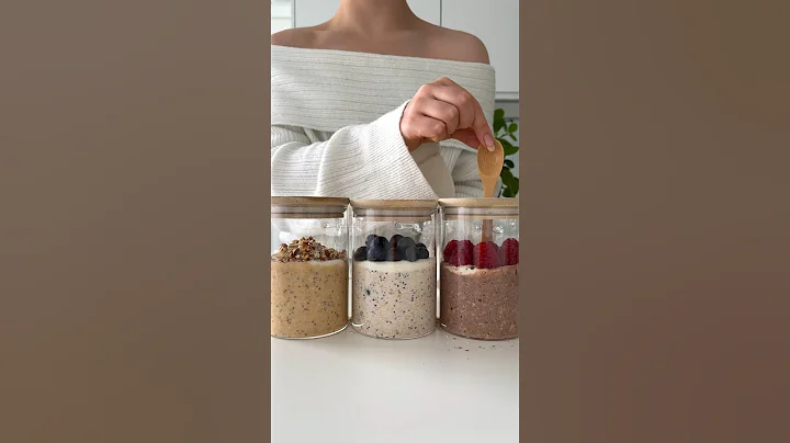 5-MINUTE BREAKFAST PREP🤩 #healthyrecipes #overnightoats #mealprep