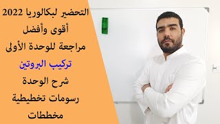 مراجعة شاملة للوحدة الأولى تركيب البروتين (شرح منظم للوحدة + رسومات تخطيطية + مخططات)
