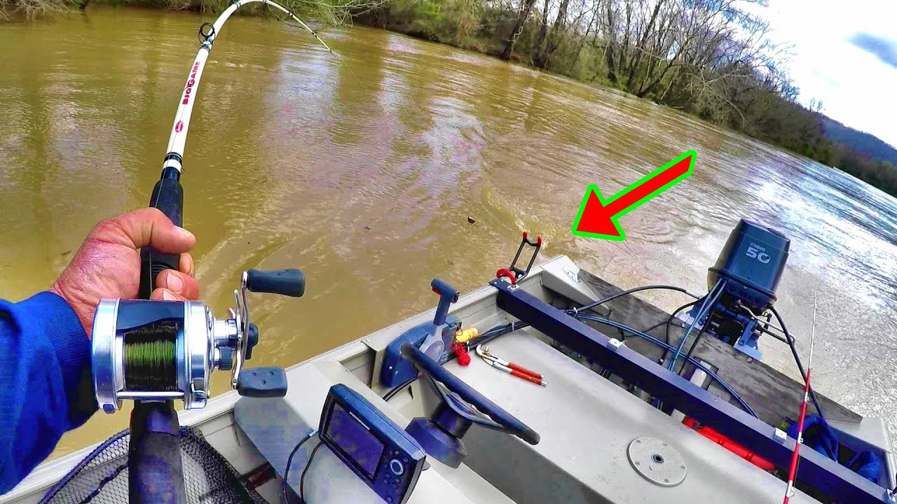 Catfish LURKING In A FLOODED Creek!!! Catfish Fishing Tips and