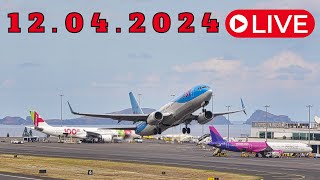 LIVE WINDY ACTION From Madeira Island Airport 12.04.2024