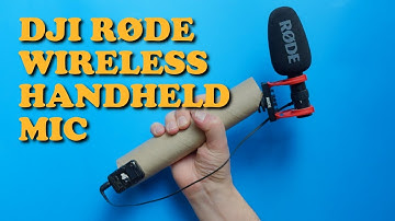 The DJI Røde Wireless Handheld Mic (with internal 32 bit float backup recording)
