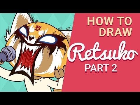 How to Draw Angry Metal Retsuko - Aggretsuko Sanrio Art Tutorial