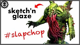 How to GLAZE Miniatures | Cthulhu Death May Die Painting | Slapchop Painting?