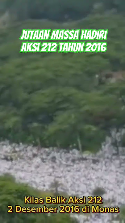 Kilas Balik Aksi 212 2 Desember 2016 di Monas #aksi212 #monas #indonesia