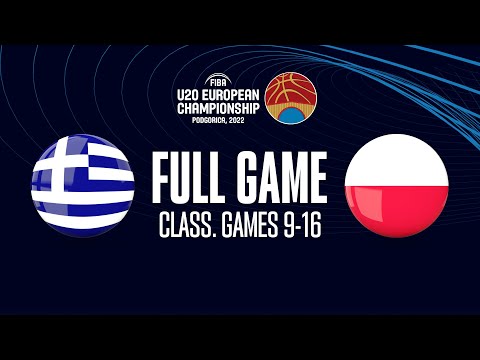 LIVE - Greece v Poland | FIBA U20 European Championship 2022