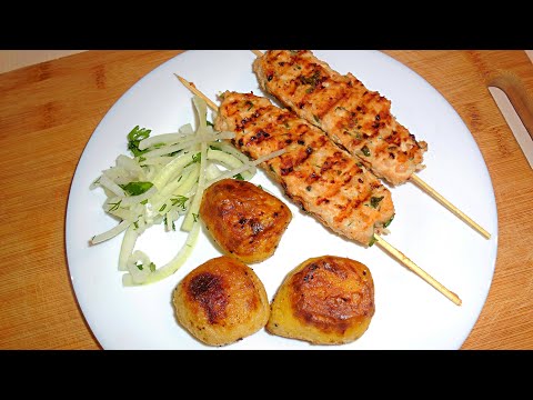 Люля-кебаб из курицы на сковороде.Красиво и просто!