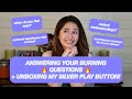 ANSWERING YOUR BURNING QUESTIONS + UNBOXING MY SILVER PLAY BUTTON! | Just Jayda